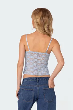 Musculosa eira encaje transparente de Edikted en Tops para argentina
