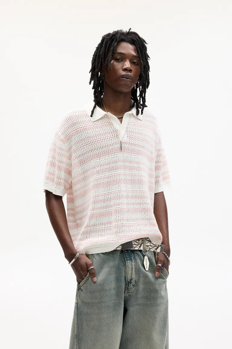 Polo rayas punto calado de Pull&Bear en Remeras y Polos para argentina