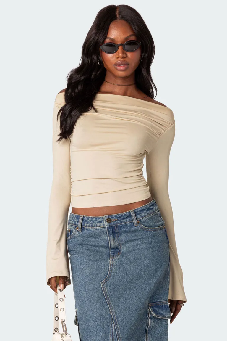 Top fruncido dana de Edikted en Tops para argentina