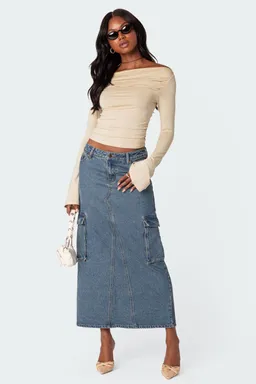 Top fruncido dana de Edikted en Tops para argentina
