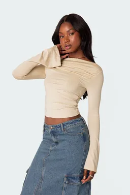 Top fruncido dana de Edikted en Tops para argentina