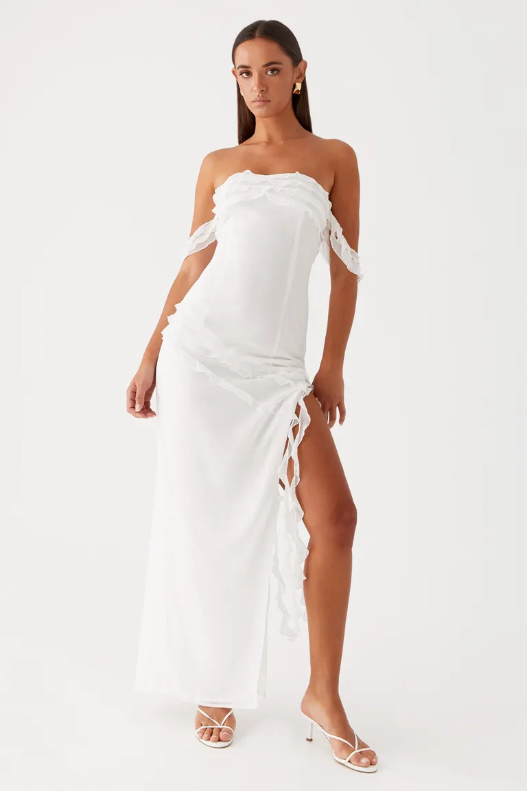 Maxi vestido alaska blanco de Peppermayo en Vestidos para argentina