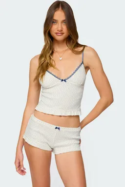 Musculosa avalon volados puntelleada de Edikted en Pijamas y Sleepwear para argentina