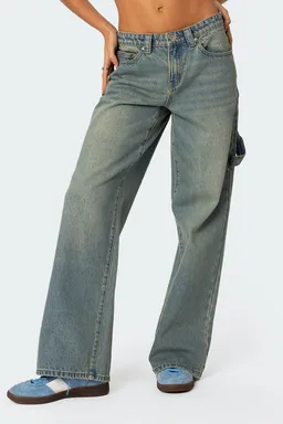 Jeans carpenter tiro bajo de Edikted en Pantalones para argentina