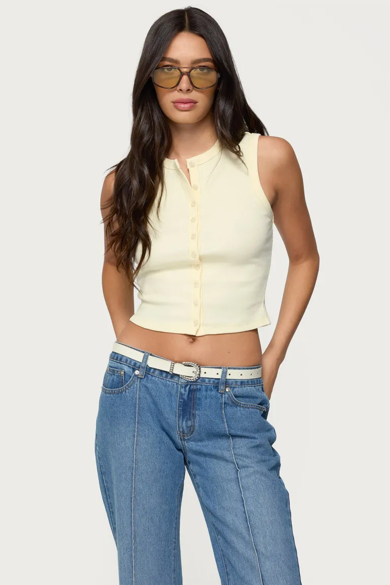 Musculosa basel con botones de Edikted en Tops para argentina