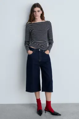Remera rayas cuello barco de Mango en Buzos y Sweaters para argentina