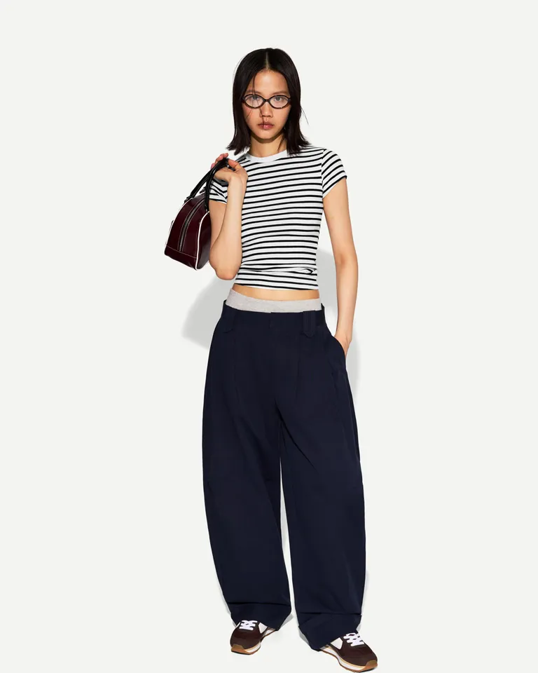 Remera cuello redondo manga corta de Bershka en Remeras para argentina