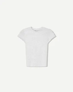 Remera cuello redondo manga corta de Bershka en Remeras para argentina