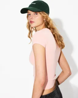Remera cuello redondo manga corta de Bershka en Remeras para argentina