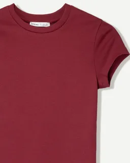 Remera cuello redondo manga corta de Bershka en Remeras para argentina