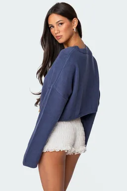Sweater corto tejido con moño de Edikted en Buzos y Sweaters para argentina