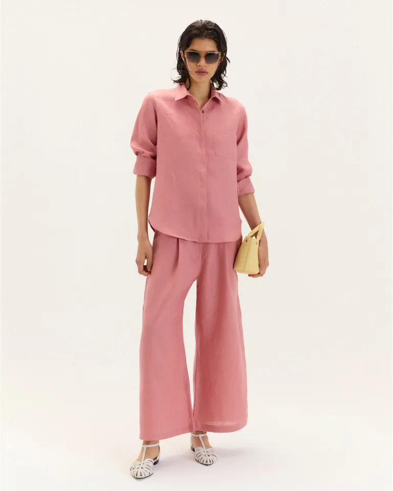 Camisa de Manga Larga Blanca con Cartera Escondida y Bolsillo Pequeño de Blue Sheep en Camisas para argentina