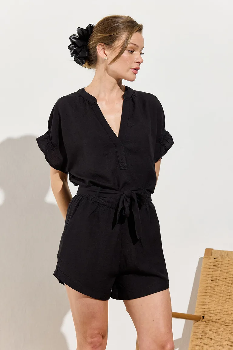 Short de estilo holgado y elegante confeccionado en tela suave y fresca de Indiastyle en Shorts para argentina