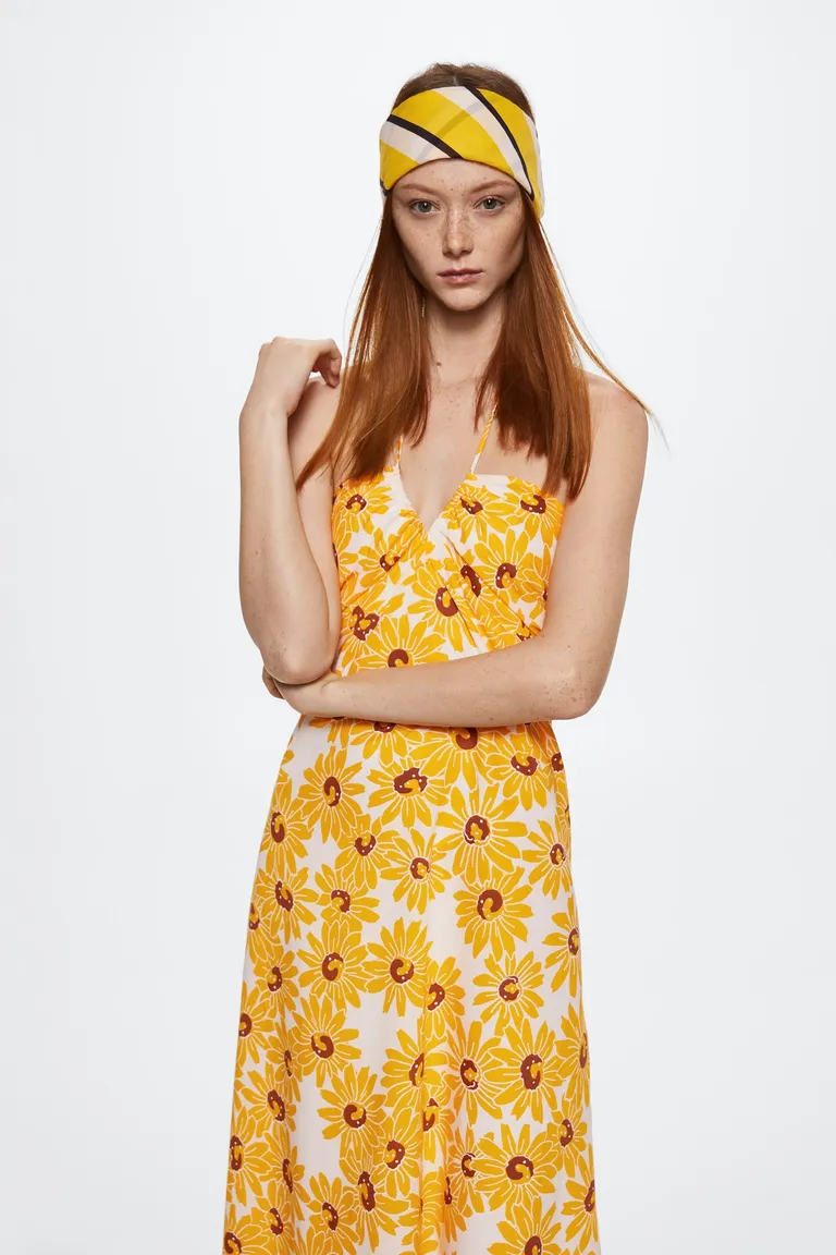 Vestido algodón flores de Mango en Vestidos para argentina