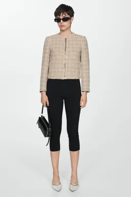 Chaqueta tweed con cremallera de Mango en Chaquetas para argentina