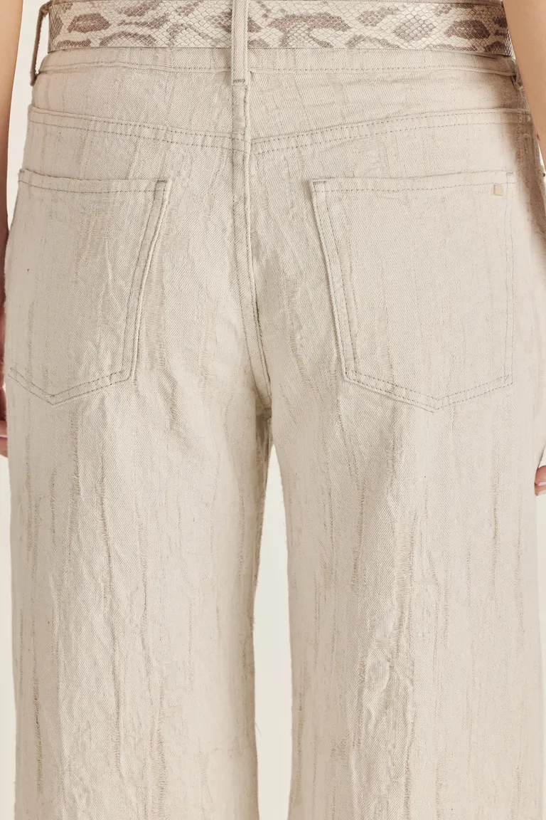 Pantalón de denim ancho en tonos naturales para una apariencia sofisticada y casual de Tucci en Pantalones para argentina