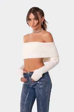 Sweater corto doblado de Edikted en Buzos y Sweaters para argentina