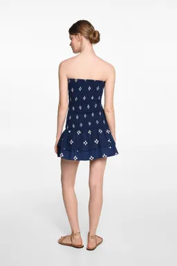 Vestido fruncido con volantes de Mango Teen en Vestidos para argentina