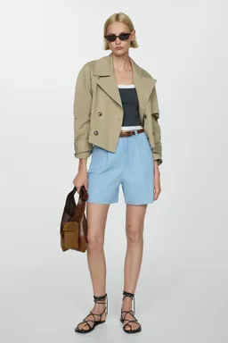 Shorts rectos tiro medio de Mango en Shorts para argentina