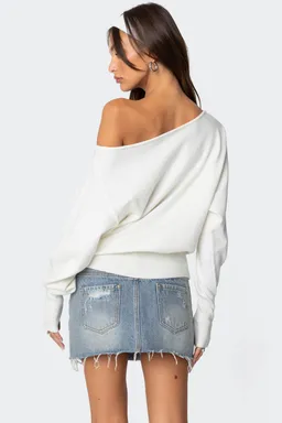Sweater oversize hombros descubiertos de Edikted en Buzos y Sweaters para argentina