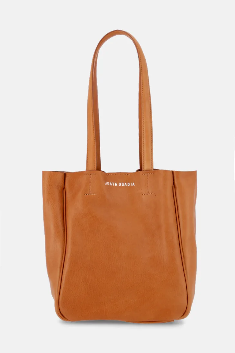 Cartera tote bag de cuero marrón, espaciosa y resistente para uso diario de Justaosadia en Bolsos y Carteras para argentina