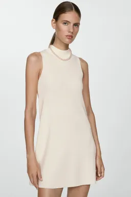 Vestido punto cuello perkins de Mango en Vestidos para argentina