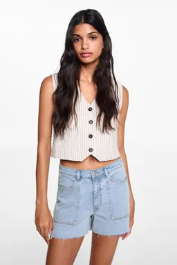 Short denim tiro medio de Mango Teen en Shorts para argentina