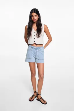 Short denim tiro medio de Mango Teen en Shorts para argentina