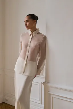 Camisa organza seda semitransparente de Mango en Camisas para argentina