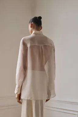 Camisa organza seda semitransparente de Mango en Camisas para argentina