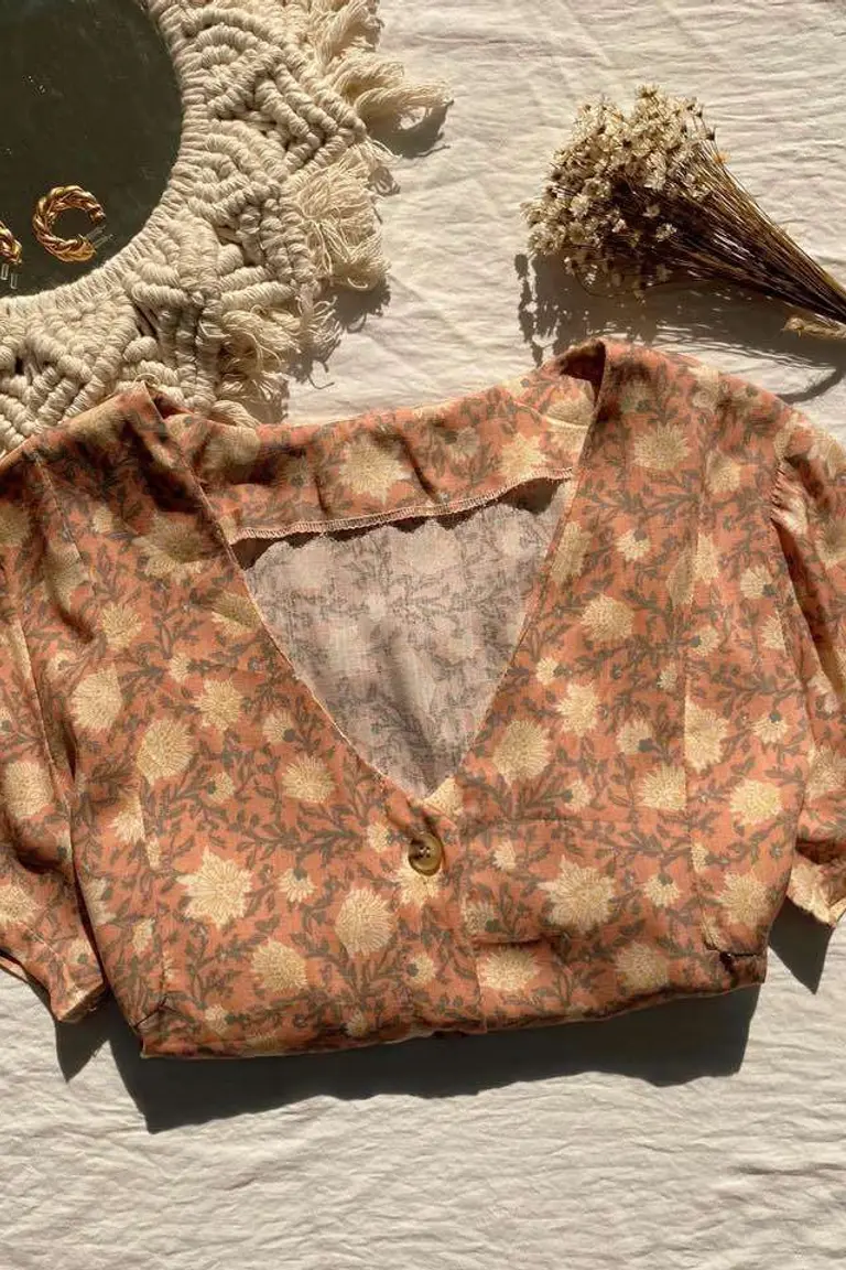 Vestido Abotonado Estampado de Hesed en Vestidos para argentina