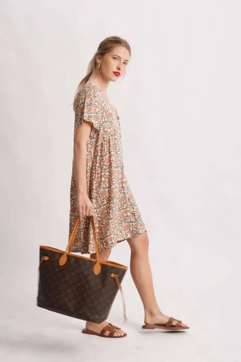 Vestido Abotonado Estampado de Hesed en Vestidos para argentina