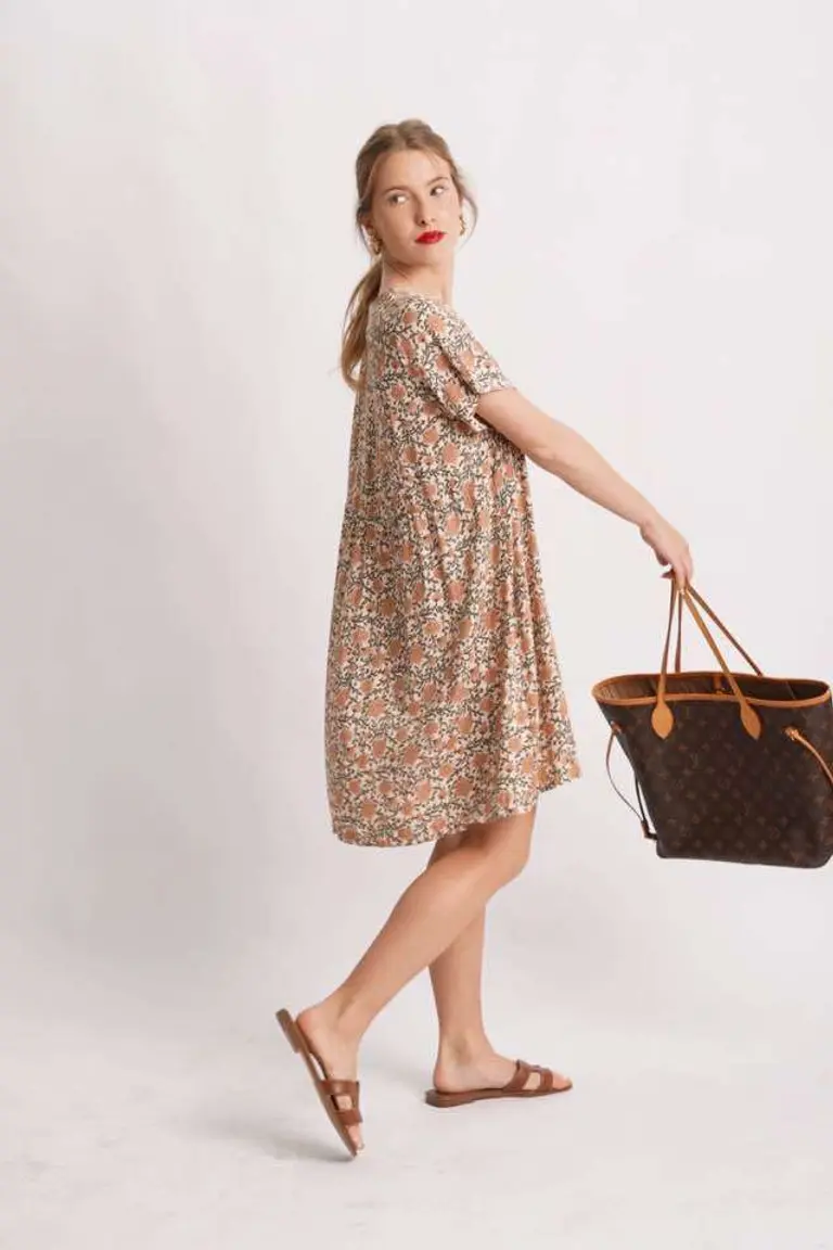 Vestido Abotonado Estampado de Hesed en Vestidos para argentina