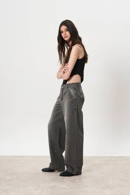 Jean denim baggy tanner gris de Magda en Pantalones para argentina