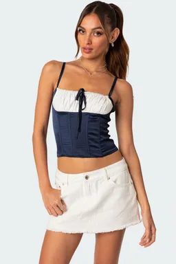 Corset satinado cordones arabelle de Edikted en Ropa Interior y Medias para argentina