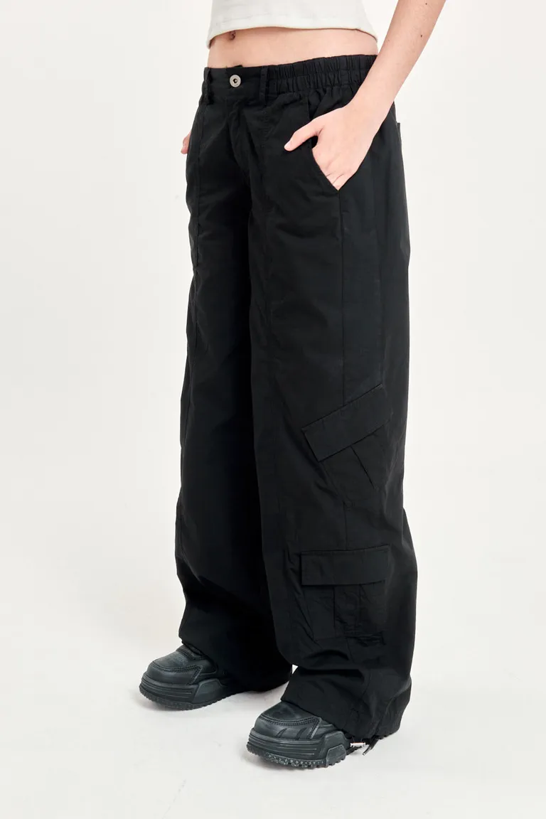 Pantalón cargo de tiro medio a bajo con efecto lavado y bolsillos múltiples de 47 Street en Pantalones para argentina