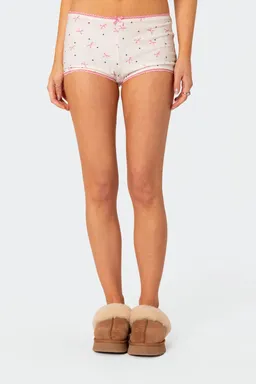 Micro shorts estampado pointelle de Edikted en Shorts para argentina