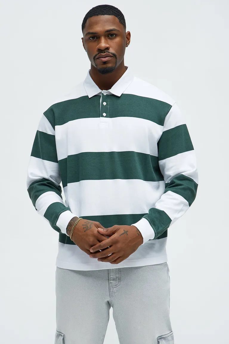 Polo rugby manga larga rayado de Fashion Nova en Remeras y Polos para argentina
