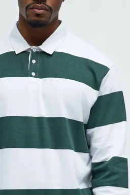 Polo rugby manga larga rayado de Fashion Nova en Remeras y Polos para argentina