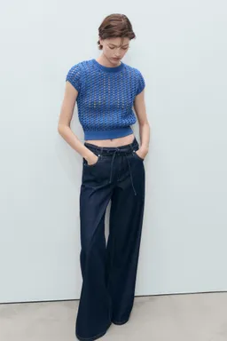 Sweater crochet corto de Mango en Buzos y Sweaters para argentina