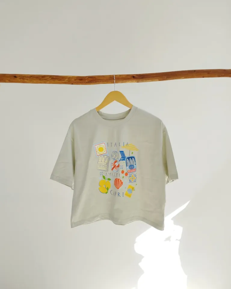 Remera de corte boxy en tonos pastel para un look casual y fresco de Lemmon en Remeras para argentina