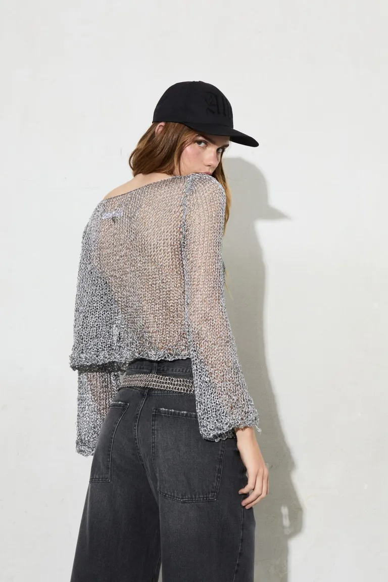 Suéter texturizado de diseño moderno y elegante para mujer de Allo Martinez en Buzos y Sweaters para argentina