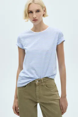 Remera rayada manga corta de Mango en Remeras para argentina
