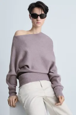 Sweater asimétrico mezcla lana de Mango en Buzos y Sweaters para argentina