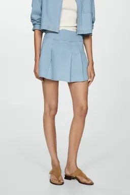 Minifalda denim con tablas de Mango en Faldas para argentina