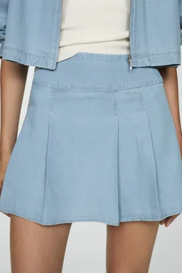 Minifalda denim con tablas de Mango en Faldas para argentina