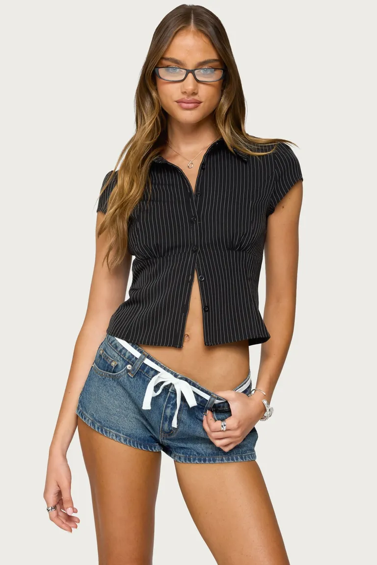 Camisa juney rayas entallada de Edikted en Camisas para argentina
