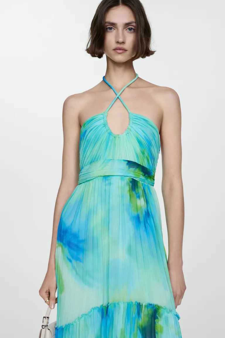 Vestido halter estampado de Mango en Vestidos para argentina