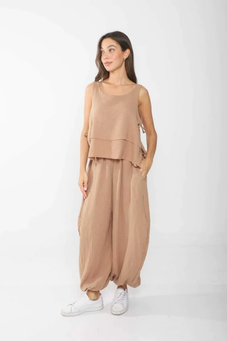 Pantalón holgado y cómodo de estilo casual para mujer de Belle en Pantalones para argentina