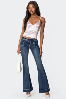 Musculosa satinada amelie de Edikted en Tops para argentina